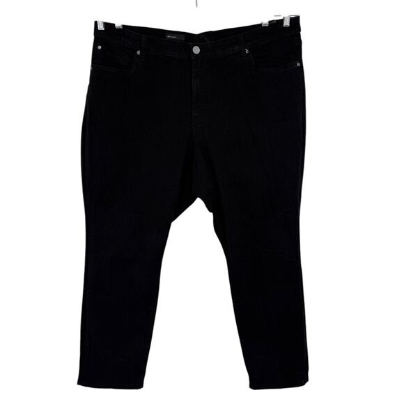 Kut from the Kloth jeans Katy boyfriend denim black size 22W NEW - Picture 1 of 6